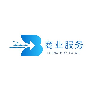 商业服务蓝色创意logo设计