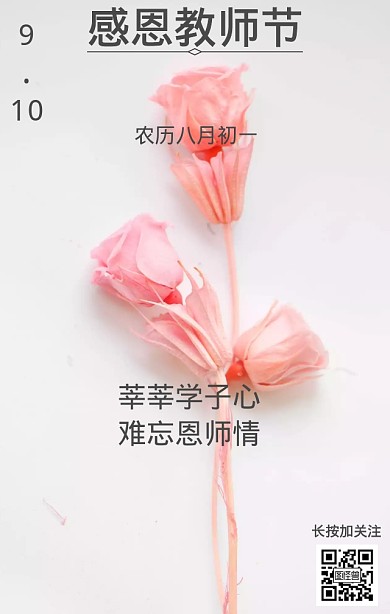 感恩教师节手绘海报