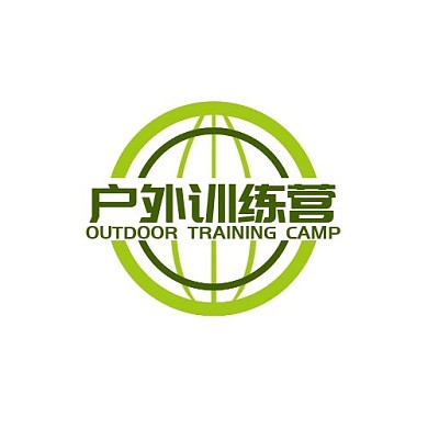 户外训练营环形简约绿色LOGO