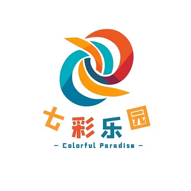 简约扁平彩色游乐园logo设计