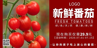 2020红色番茄宣传海报