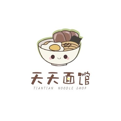 天天面馆餐饮类食品LOGO