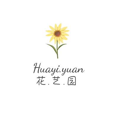 简约花艺园logo设计