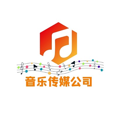 音乐传媒公司logo宣传推广通用