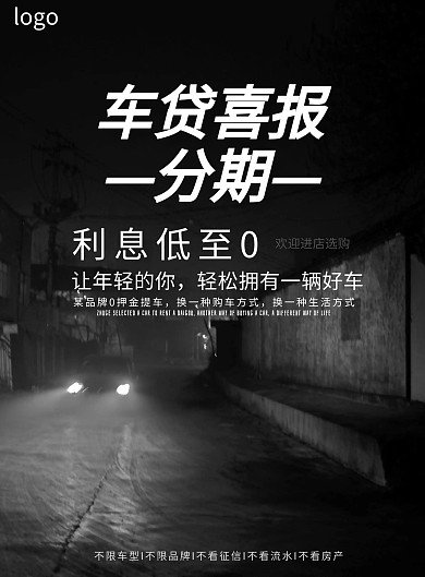 车贷喜报手机海报