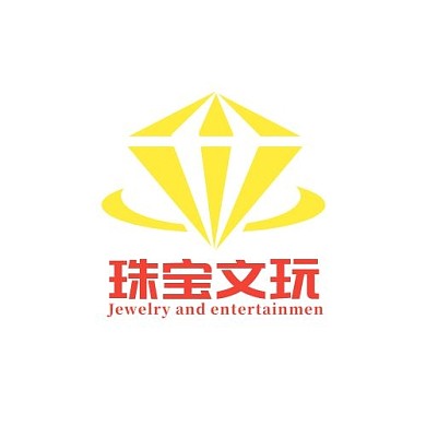 珠宝文玩钻石三角形黄色简约LOGO