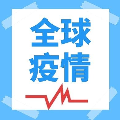 全球疫情蓝色简约公众号封面