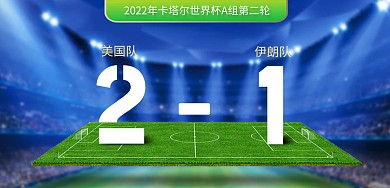 卡塔尔世界杯比分横版海报