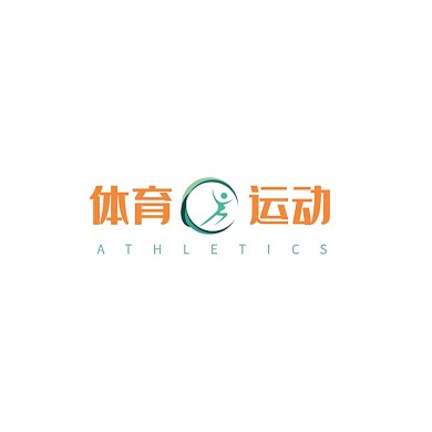 体育运动图标文字电商创意logo橙色绿色