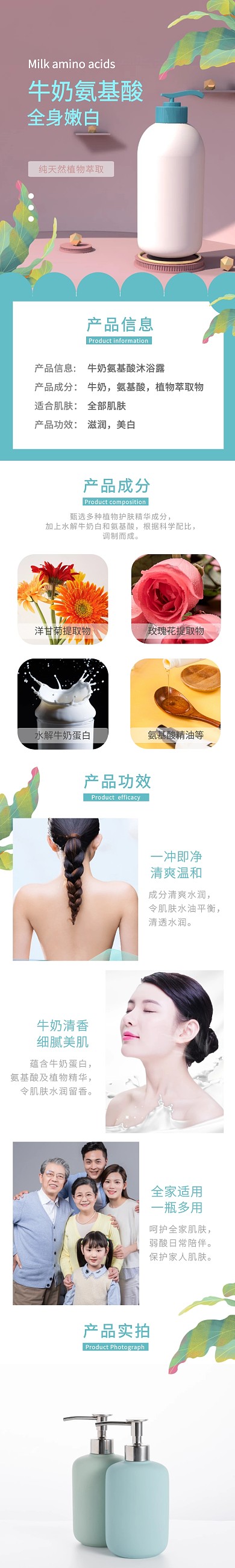 沐浴露详情页