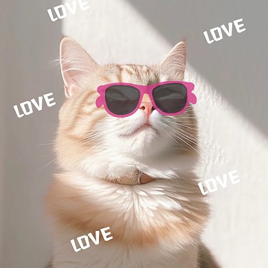 可爱猫咪情侣微信头像