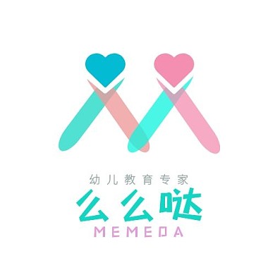 logo设计早教中心Mz字母头像