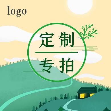 定制专拍手绘扁平风淘宝电商直通车