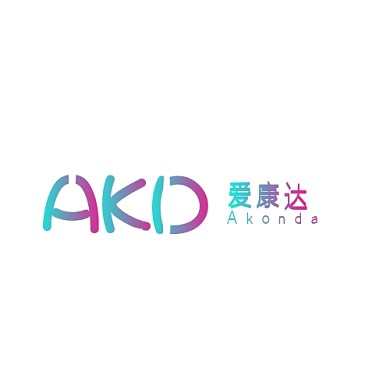 爱康达字母文字LOGO渐变设计