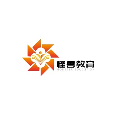 教育培训机构橙色创意logo设计
