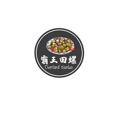 霸王田螺美食小吃餐馆推广LOGO