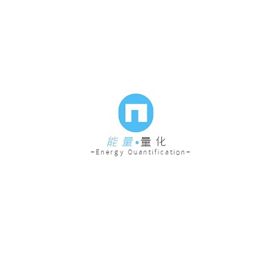蓝色现代风格AI量化平台logo