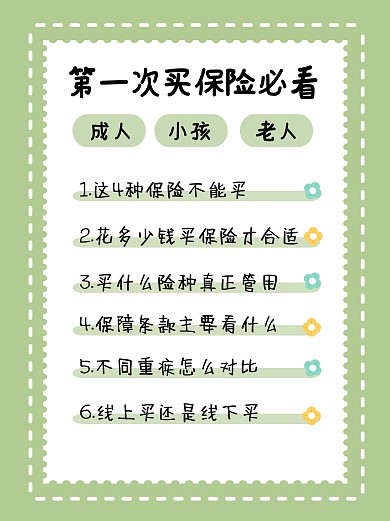 买保险必看指南小红书封面
