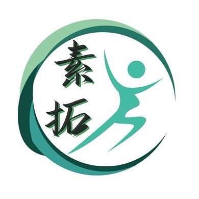 素拓绿色平面logo