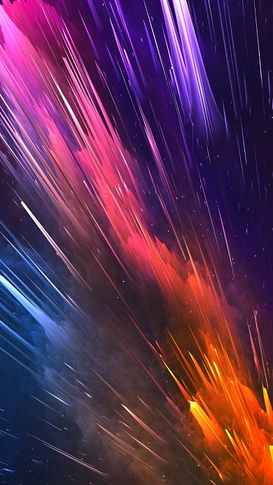 手机壁纸科幻炫彩撞色大气梦幻
