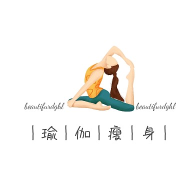 瑜伽瘦身店招logo设计