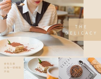 下午茶美食分享拼图