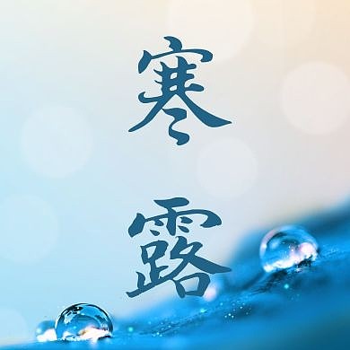 创意寒露二十四节气品牌公众号封面次图