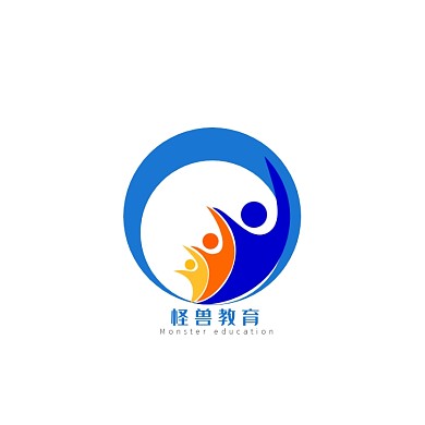 教育服务机构蓝色简约logo设计