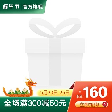 端午节粽子食品促销卡通手绘主图直通车