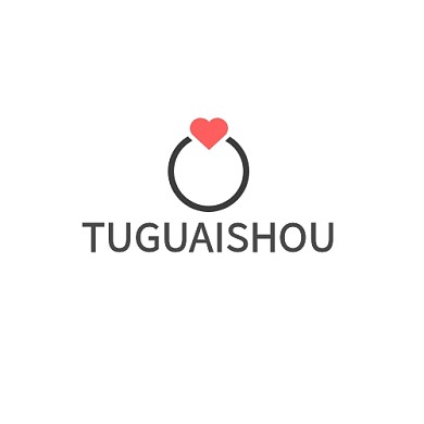 粉色黑色爱心简约戒指珠宝商logo设计