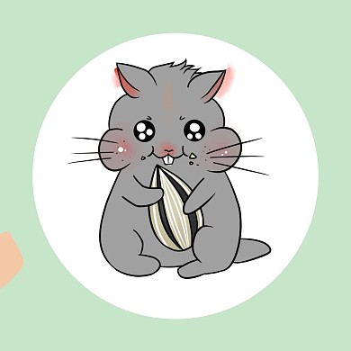 仓鼠简约可爱红包头像