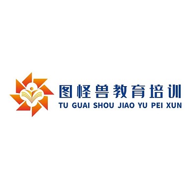 蓝橙色LOGO大气蓝橙色标识电商LOGO