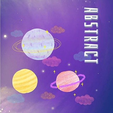 抽象星球英文红包头像