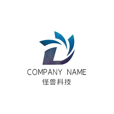 字母几何简约大气创意平面logo设计