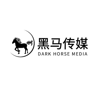 半圆全身黑马类图标企业公司LOGO