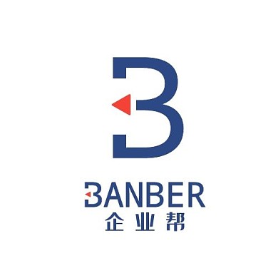 企业帮字母简约蓝色LOGO设计