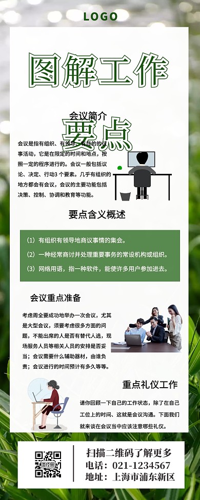 图解工作要点营销长图