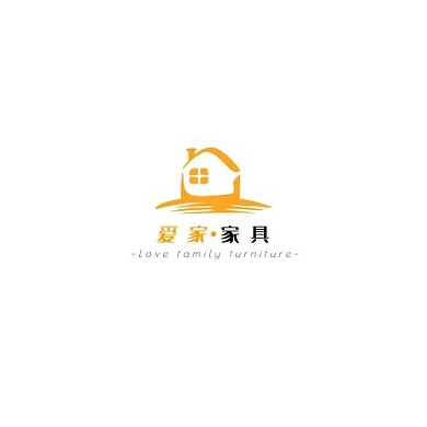 橘色现代风格家具logo
