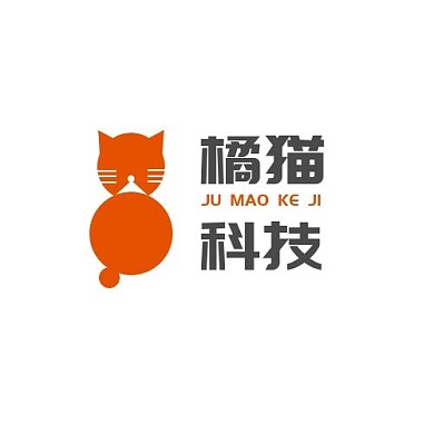 橘色猫咪创意logo