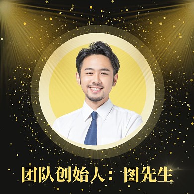 黑金风人物姓名介绍商务风红包头像