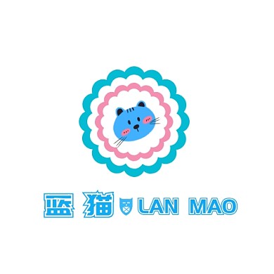 可爱蓝猫logo