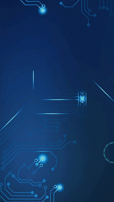 图怪兽原创元素蓝色科技风风格手机海报