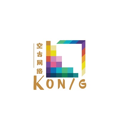 简约创意方格正方形网络电商logo