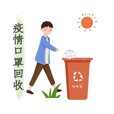 2020疫情口罩回收logo