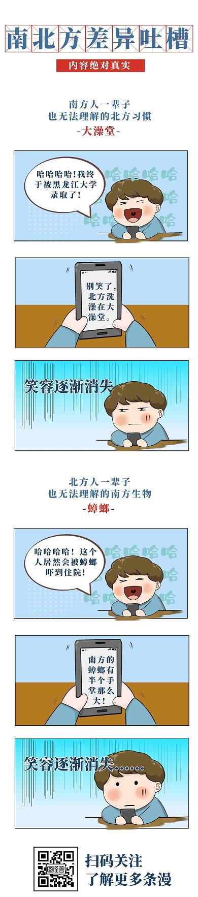 南北方差异吐槽搞笑条漫