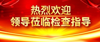 热烈欢迎领导莅临检查指导公众号封面首图