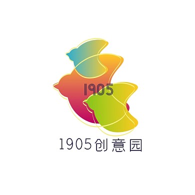 异性撞色创意文化产业园团队logo设计