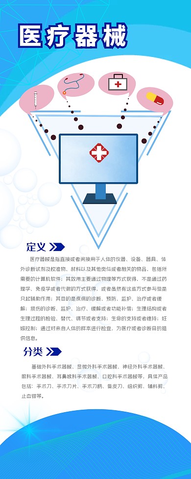 医疗器械易拉宝