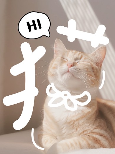 宠物照片趣味效果模板
