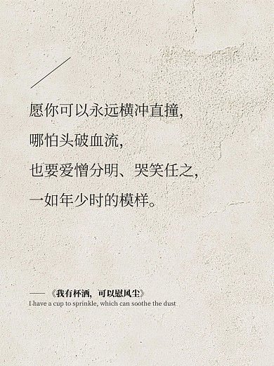 原创简约风情感语录小红书